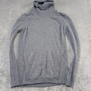 Lululemon Sweat And Savasana Sweater 100% Merino Wool Lightweight Women's 8 FLAW